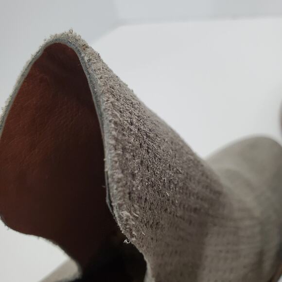 Lucky Brand Women's Grey Faux Suede Ankle Boots Size 6.5M LK-POWE Zip-Up - Picture 15 of 16